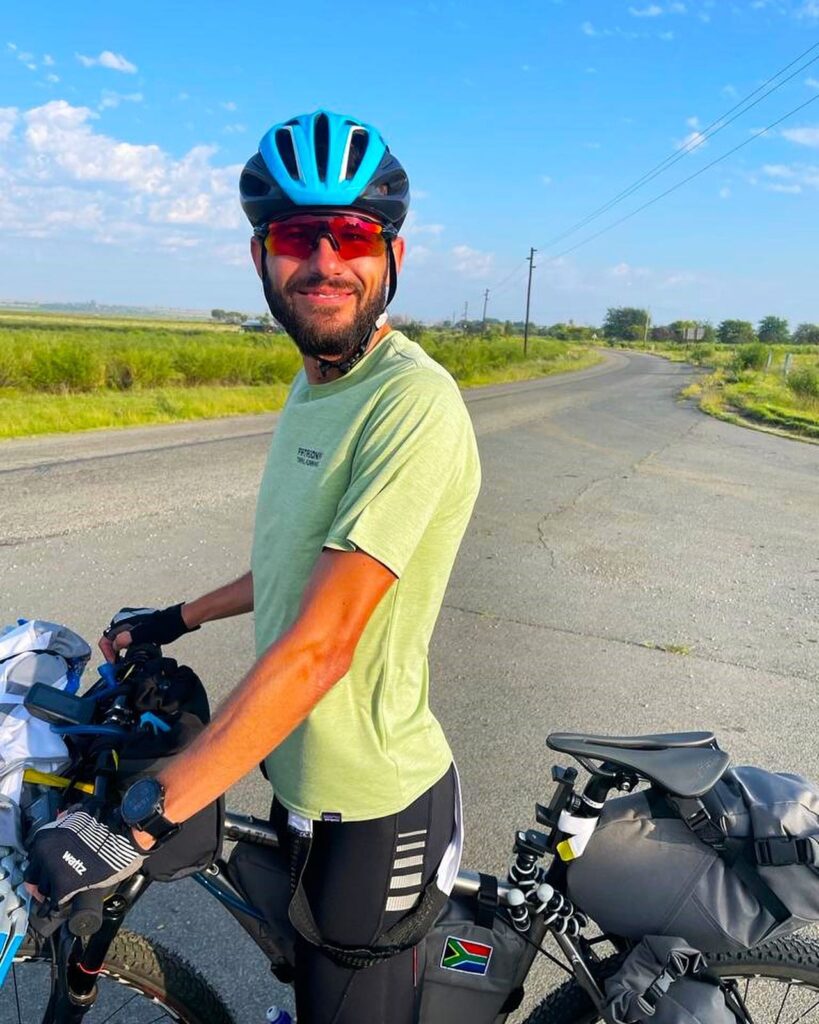 the trek for table mountain with slingers sue and iain sling cycles pinion bike