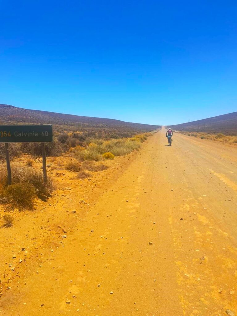 the trek for table mountain with slingers sue and iain sling cycles pinion bike