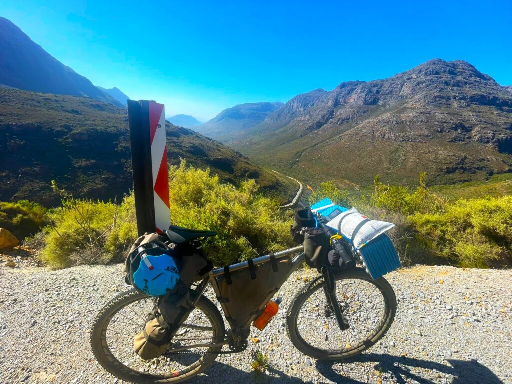 the trek for table mountain with slingers sue and iain sling cycles pinion bike